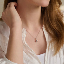Load image into Gallery viewer, Celebration Single Stone Pendant with Topaz, Sterling Silver &amp; Welsh Gold
