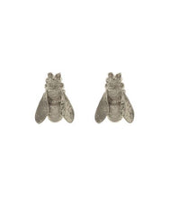 Load image into Gallery viewer, Large Honey Bee Studs, Sterling Silver
