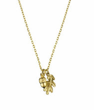Load image into Gallery viewer, Teeny Tiny Oak Leaf &amp; Acorn Necklace, 18ct Yellow Gold
