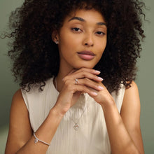 Load image into Gallery viewer, Forever Yours Kiss Affinity Bracelet with Zircon, Sterling Silver &amp; Welsh Gold
