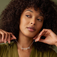 Load image into Gallery viewer, Tree of Life® Heart Necklace, Sterling Silver &amp; Welsh Gold
