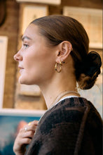 Load image into Gallery viewer, Small Evolve Hoop Earrings, Goldplate
