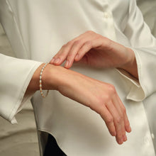Load image into Gallery viewer, Beachcomber Bracelet with Pearls, Sterling Silver &amp; Welsh Gold
