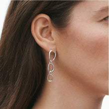 Load image into Gallery viewer, Offspring Three Loop Earrings, Sterling Silver

