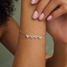 Load image into Gallery viewer, Tree of Life® Heart Bracelet, Sterling Silver &amp; Welsh Gold

