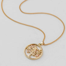 Load image into Gallery viewer, Tree of Life® Pendant, 9ct Yellow Gold &amp; Welsh Gold
