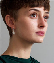Load image into Gallery viewer, Little Feather Hook Earrings, Goldplate
