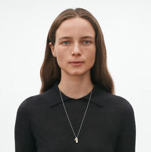 Load image into Gallery viewer, Reflect Double Drop Pendant, Silver &amp; 18ct Yellow Gold
