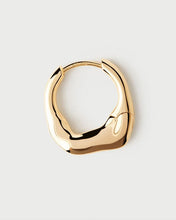 Load image into Gallery viewer, Mini Magma Hoops, Goldplate
