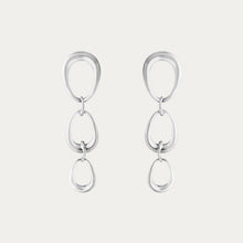 Load image into Gallery viewer, Offspring Three Loop Earrings, Sterling Silver
