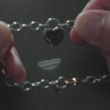 Load image into Gallery viewer, Cariad® Padlock Bracelet, Sterling Silver &amp; Welsh Gold
