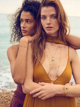 Load image into Gallery viewer, Electric Goddess Deco Sun Necklace, Goldplate
