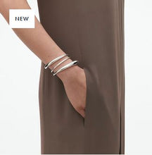 Load image into Gallery viewer, Mercy Bangle Medium, Sterling Silver
