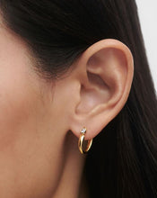 Load image into Gallery viewer, Becca Hoops, Goldplate
