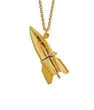 Load image into Gallery viewer, Rocket Locket, Goldplate
