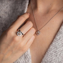 Load image into Gallery viewer, Cariad® Sparkle Pendant with Topaz, Sterling Silver &amp; Welsh Gold
