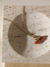 Load image into Gallery viewer, Vitality Carnelian T-Bar Necklace, Gold
