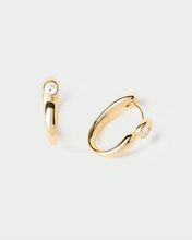 Load image into Gallery viewer, Becca Hoops, Goldplate
