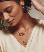 Load image into Gallery viewer, Large Lemon &amp; Leaf Necklace, Goldplate

