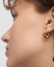 Load image into Gallery viewer, Mini Magma Hoops, Goldplate
