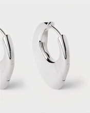 Load image into Gallery viewer, Volcano Hoops, Silver

