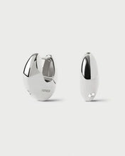 Load image into Gallery viewer, Wave Hoops, Silver
