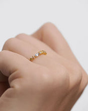 Load image into Gallery viewer, Lotus Ring, Goldplate
