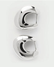 Load image into Gallery viewer, Wave Hoops, Silver
