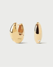 Load image into Gallery viewer, Wave Hoops, Goldplate
