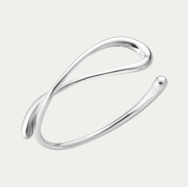 Mercy Twist Bangle Medium, Sterling Silver