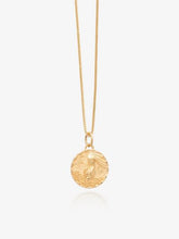 Load image into Gallery viewer, Zodiac Art Coin Necklace, Goldplate
