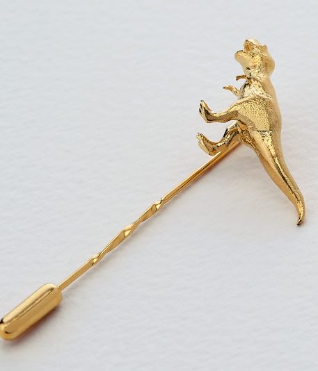 T-Rex Tie Pin, Goldplate