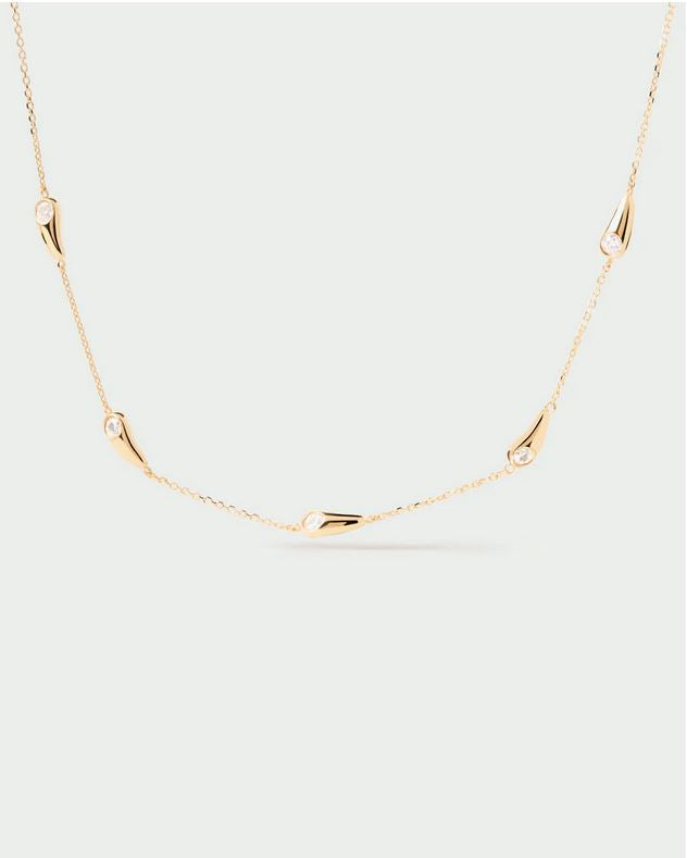 Becca Necklace, Goldplate