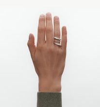 Load image into Gallery viewer, Mercy Twist Ring Medium, Sterling Silver
