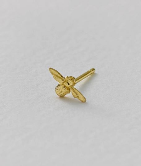 Itsy Bitsy Bee Studs, 18ct Yellow Gold