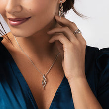 Load image into Gallery viewer, Nature&#39;s Wonder Waterfall Pendant with Topaz, Sterling Silver &amp; Welsh Gold

