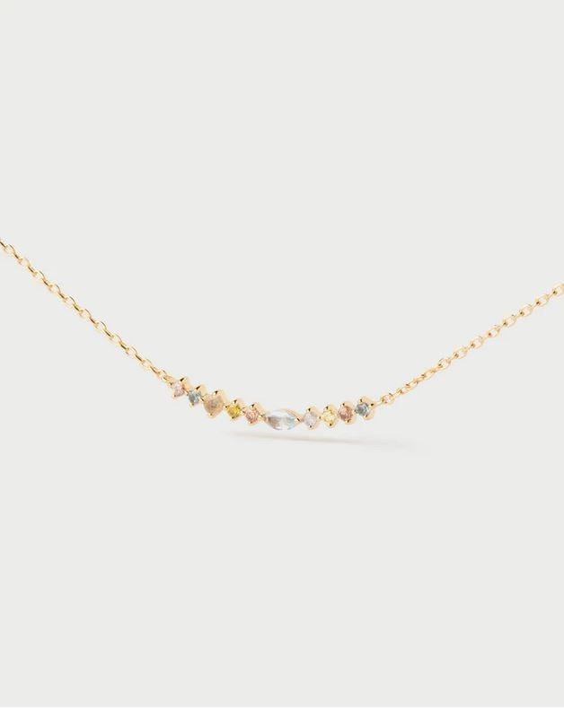 Lotus Necklace, Goldplate