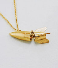 Load image into Gallery viewer, Rocket Locket, Goldplate
