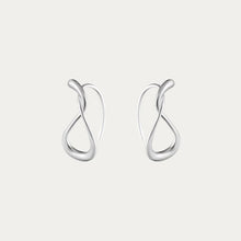 Load image into Gallery viewer, Mercy Earhoop Small, Sterling Silver
