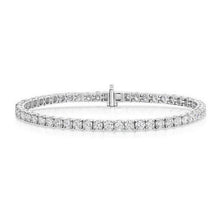 Load image into Gallery viewer, 18ct White Gold, 5.00ct Laboratory Grown Diamond Tennis Bracelet

