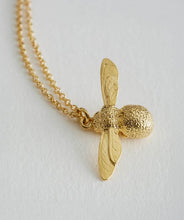 Load image into Gallery viewer, Baby Bee Necklace, Goldplate
