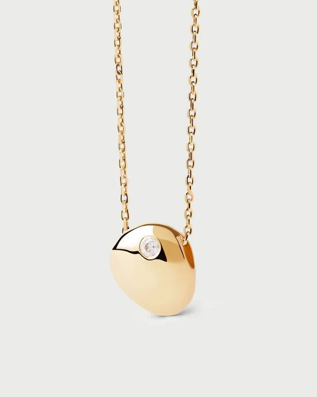 Wave Necklace, Goldplate