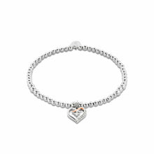 Load image into Gallery viewer, Forever Yours Kiss Affinity Bracelet with Zircon, Sterling Silver &amp; Welsh Gold

