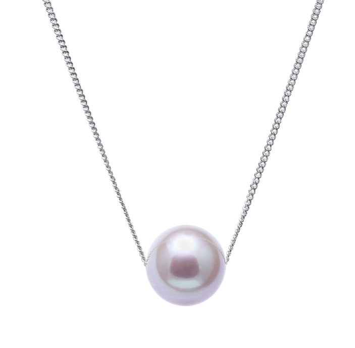 Sterling Silver, Pink Pearl Pendant
