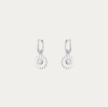 Load image into Gallery viewer, Daisy Drop Earrings, Sterling Silver &amp; Enamel
