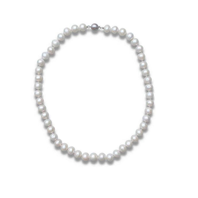 18ct White Gold, Freshwater White Pearl Necklace