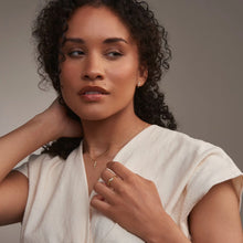 Load image into Gallery viewer, Past Present Future® Stud Earrings with Diamond, 9ct yellow Gold &amp; Welsh Gold
