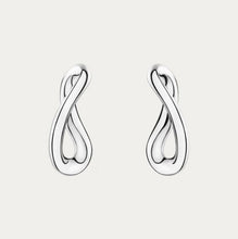 Load image into Gallery viewer, Infinity Ear Stud Earrings, Sterling Silver

