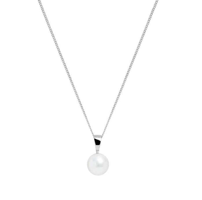 Sterling Silver, White Pearl Pendant