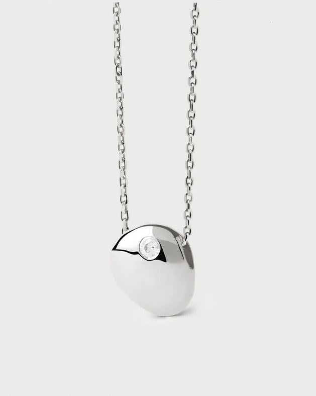 Wave Necklace, Silver